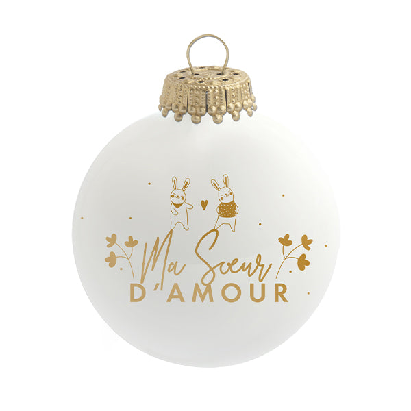 Boule de Noël personnalisée &quot;Ma Soeur d&