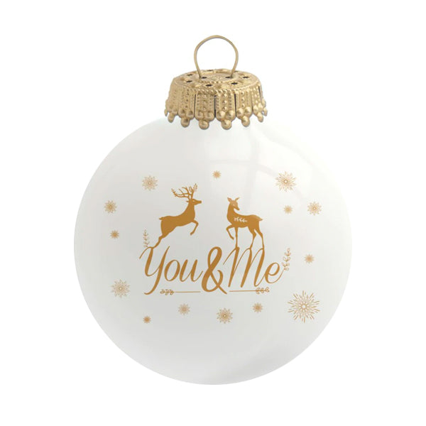 Boule de Noël personnalisée You &amp; Me