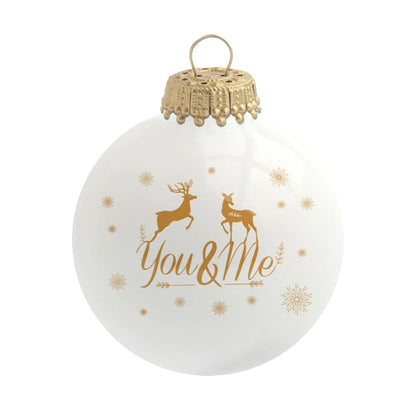 Boule de Noël personnalisée You &amp; Me