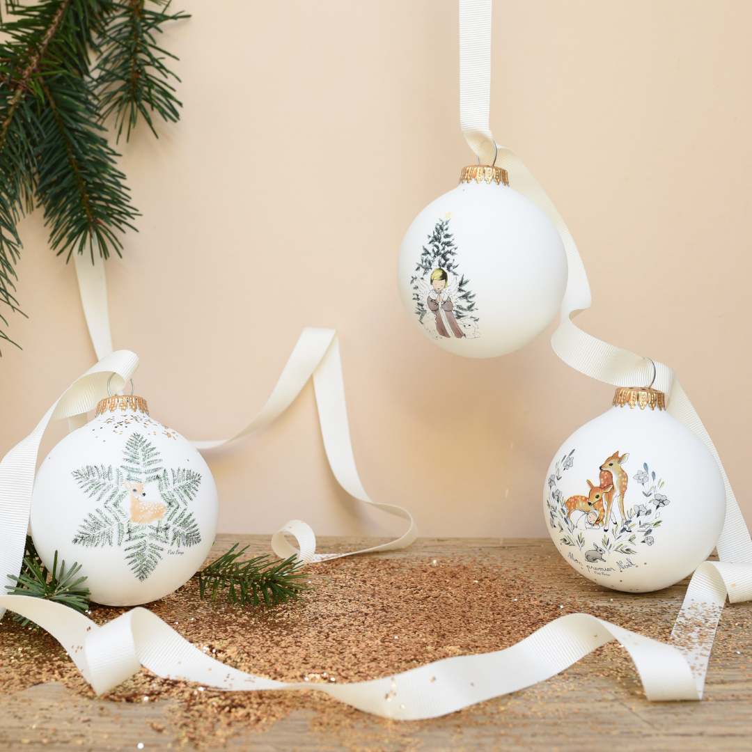 Boule de Noël personnalisée Ange de Noël par Petit Berge®